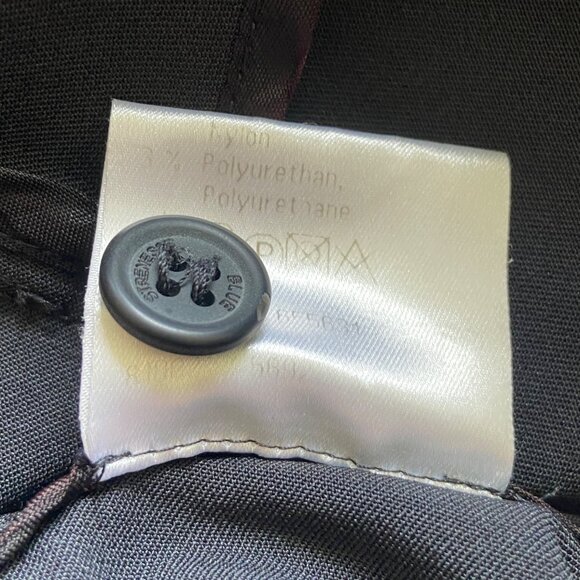 Strenesse Blue Women's Black Button Down Travel Shirt Size 6 Gabriele Strehle - Picture 10 of 10